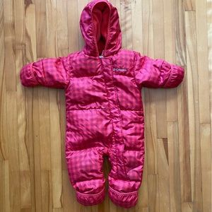 Down filled snowsuit 6-12 months